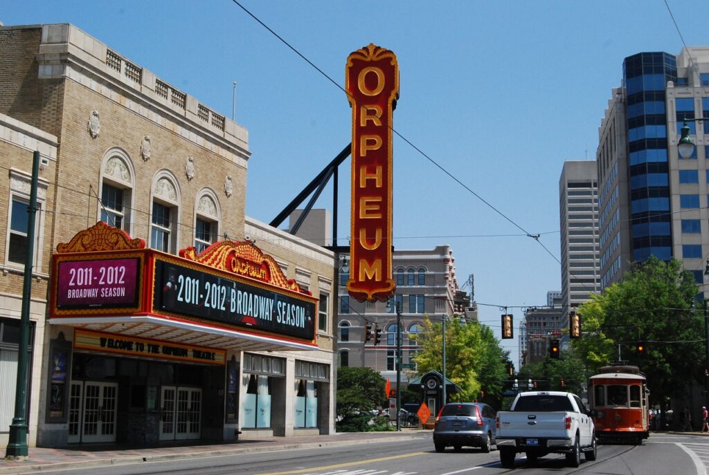 Orpheum Theatre in Downtown Memphis TN on Main and Beale Streets