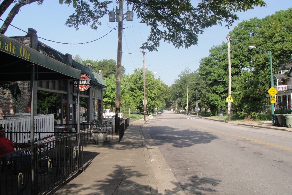 Neighborhood View of Cooper-Young in Memphis TN