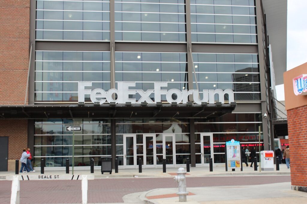 FedEx Forum Arena in New Pathways Neighborhood in Memphis TN
